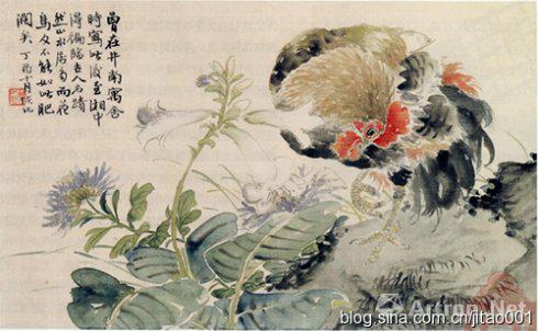清 陆恢《雄鸡图》