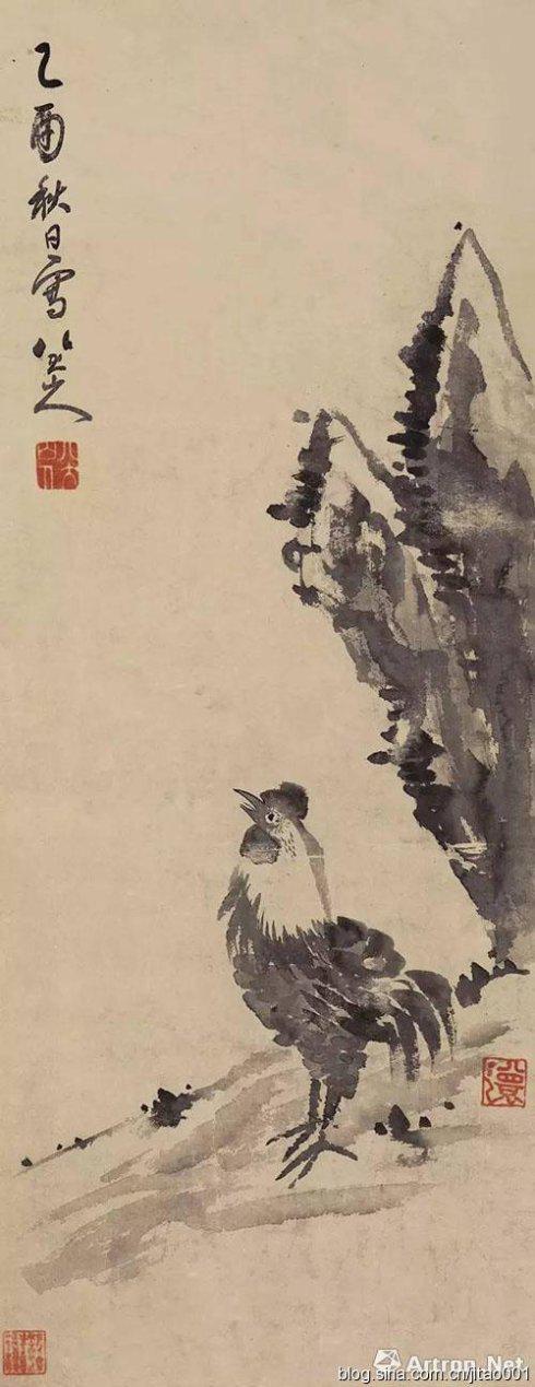 清 八大山人《鸡》