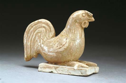 &nbsp;&nbsp;&nbsp;&nbsp;&nbsp; 荆州博物馆藏的南北朝时期瓷鸡（荆州）