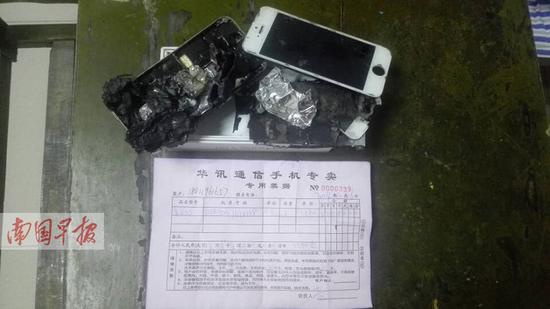 苹果手机放口袋后自燃 致小伙裤子烧烂大腿烧伤