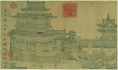 《龙池竞渡图卷》的隐意