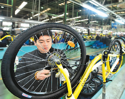 共享单车“出海”给力中国制造