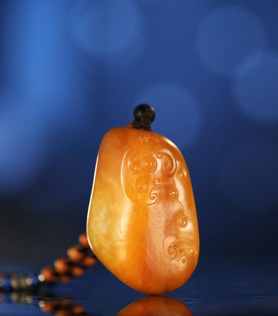 卢伟 和田玉籽料卧虎藏龙把件 4.8×3.2×2.0cm 47.6g