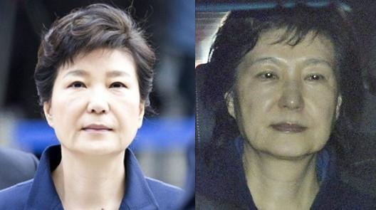 朴槿惠得知被捕后:默默进洗手间 卸妆拆盘发