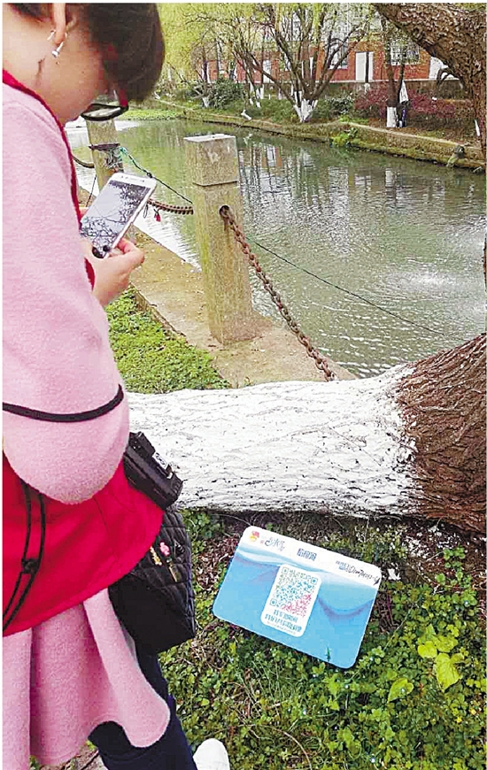 浙江温岭研发治水监督平台 河边微信扫一扫就能举报