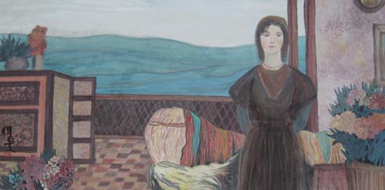 杨佴旻《小丫》68.5×138cm 2012年作 