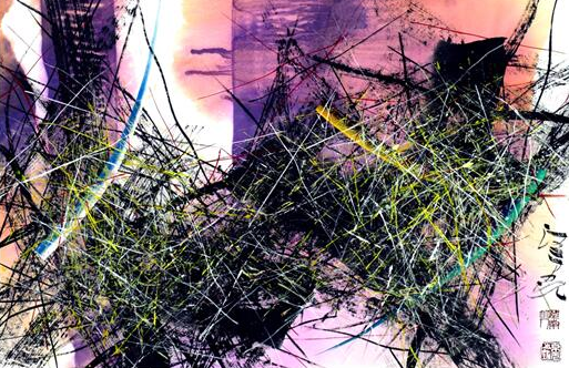 汪京元彩墨新抽象捷克展&mdash;&mdash;吹向欧洲的中国风