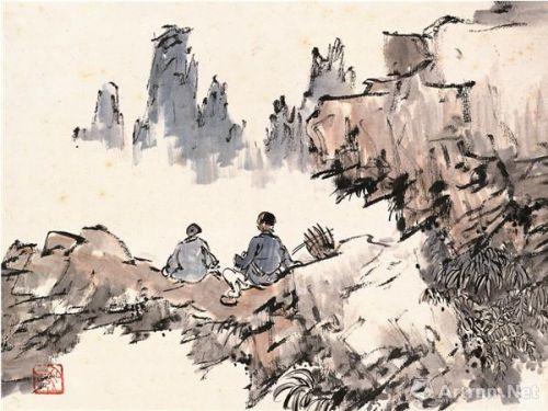 晚成庐藏书画集锦 20/34 1936年 赵望云 22.5×30.1厘米 国画