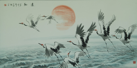 鹤鸣中国梦&mdash;&mdash;丁宝栋中国画展举行