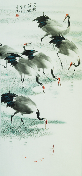 鹤鸣中国梦——丁宝栋中国画展举行