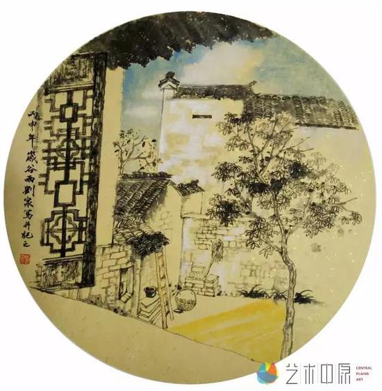 西递写生系列之二43X43cm