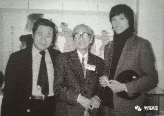 左起仇宇、关良、陈丹青