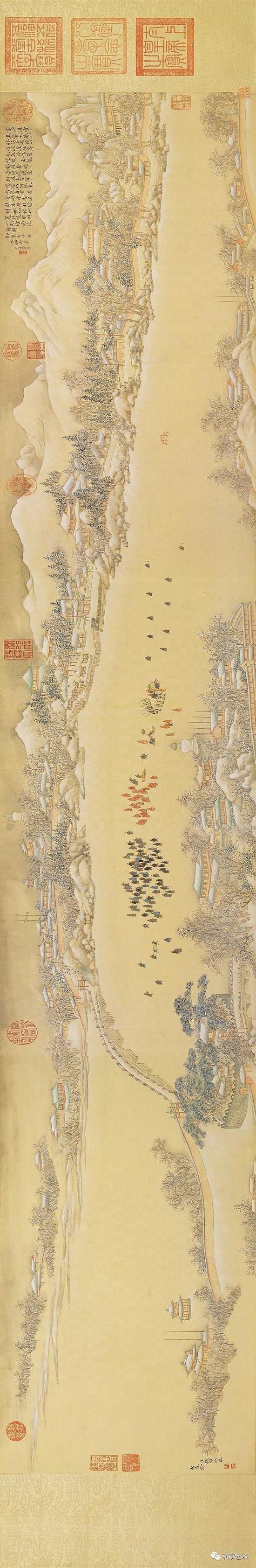 清 钱维成 画御製雪中坐冰床即景 台北故宫博物院藏