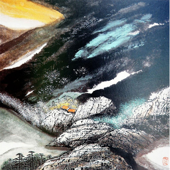 品读军旅画家盛杰远山水画艺术