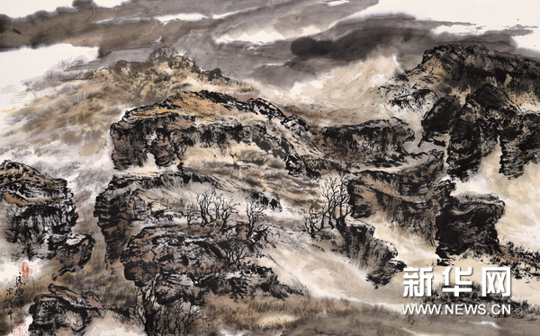 “记者画家”捕捉太行魂灵——马乐靠山系列写意山水画展亮相北京