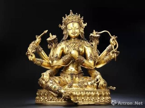 保利春拍“14-15世纪大随求佛母”成交于3450万元