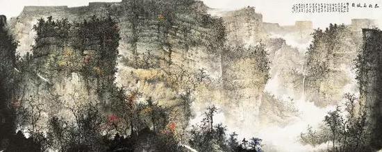 《太行高秋图》  366cmx144cm