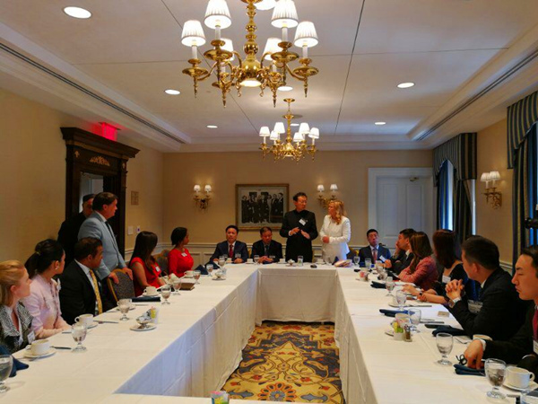 中美政商领袖国会山庄对话畅谈“一带一路”