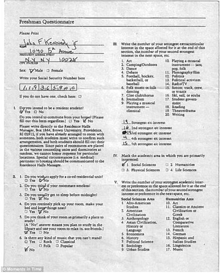 看肯尼迪夫人如何教子?杰奎琳写给布朗大学的信将拍卖