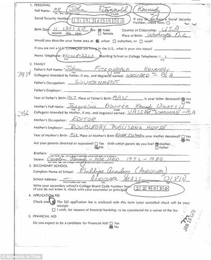 看肯尼迪夫人如何教子?杰奎琳写给布朗大学的信将拍卖