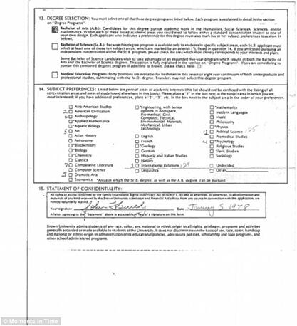 看肯尼迪夫人如何教子?杰奎琳写给布朗大学的信将拍卖