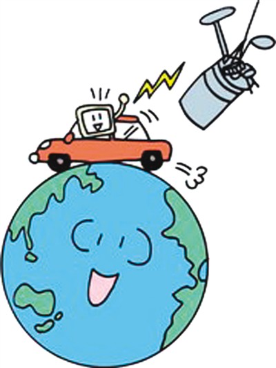 　　图为冯成群骑着共享单车准时到工地上班。