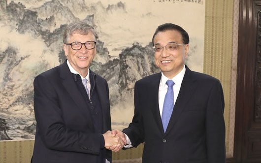 李克强会见比尔&middot;盖茨 