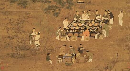 台北故宫博物院藏宋徽宗文会图轴欣赏