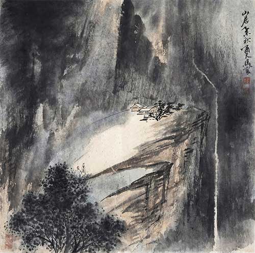 马啸天-《山居图》2015年作