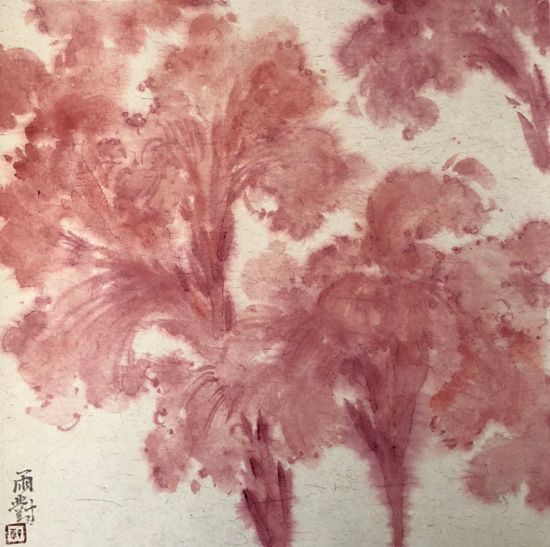 墨花系列 38X38cm 2017年
