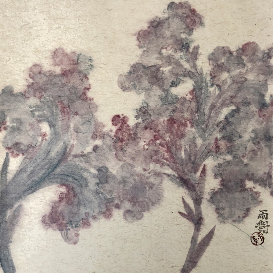 墨花系列 38X38cm 2017年