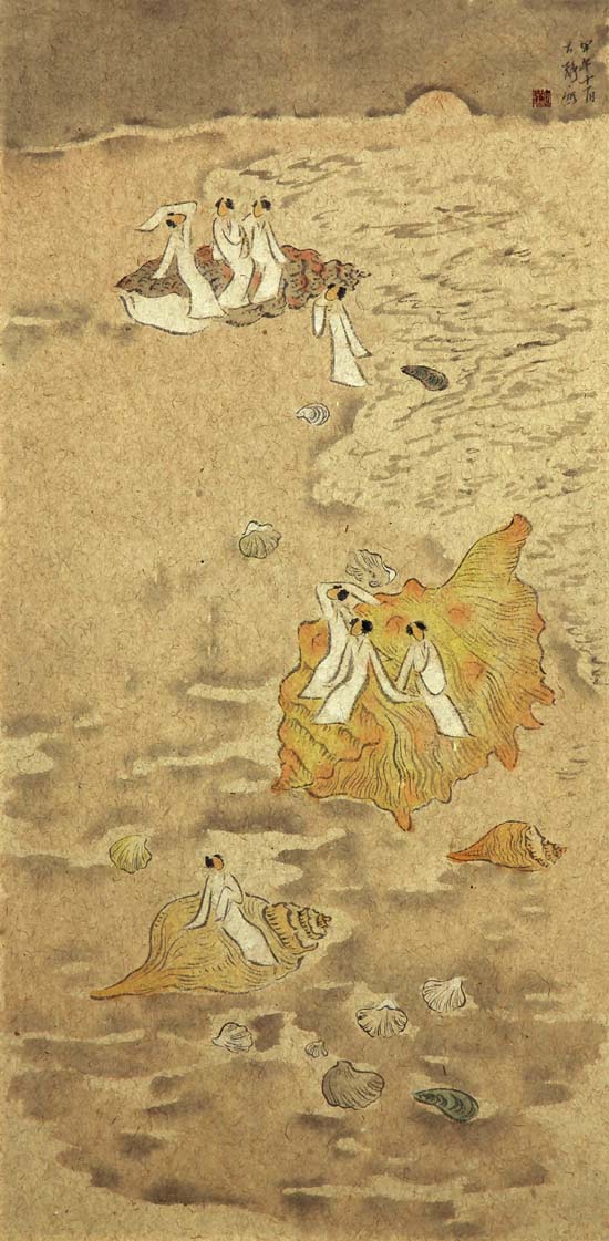 拾贝 69x35cm 2014年