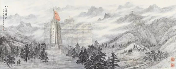 董希源作品《八一军旗红》