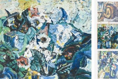 2017西泠秋拍呈现吴大羽五十年代油画作品《瓶花》