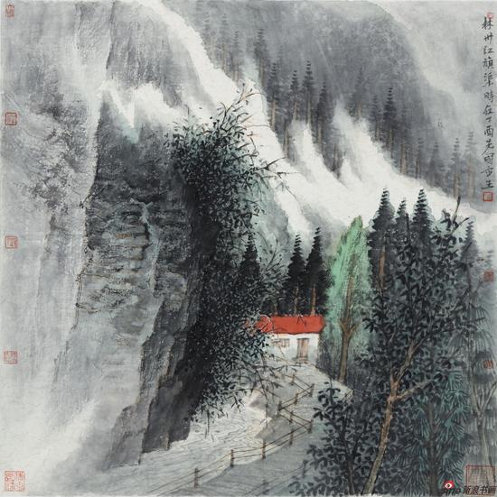 《林州江旗渠》50cmx50cm2017年