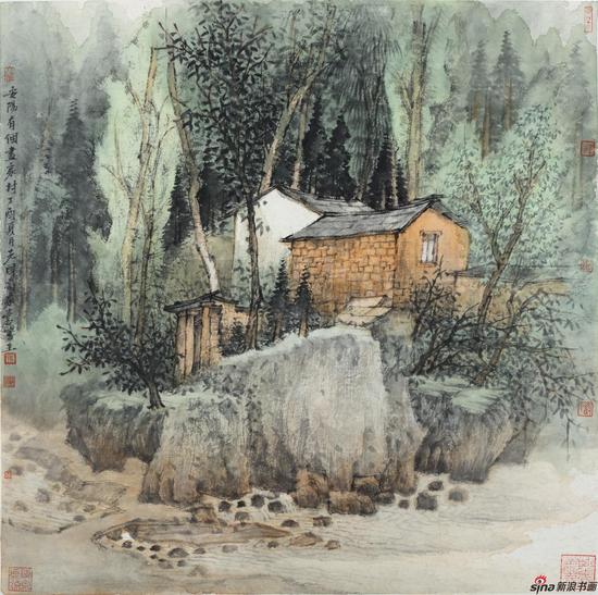 《安阳画家村》50cmx50cm2017年