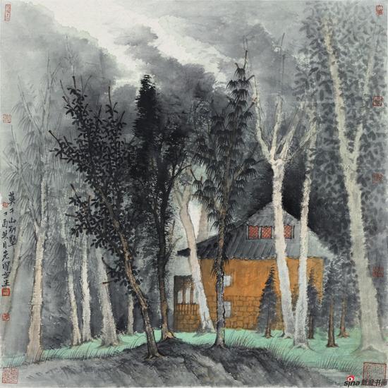 《莫干山别墅》50x50cm2017年