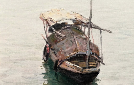 听水画其声&mdash;&mdash;油画创作《听水》系列