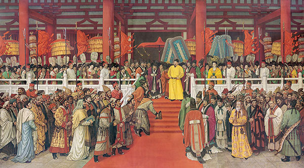 孙景波《贞观盛会》 实现历史真实与艺术真实的统一