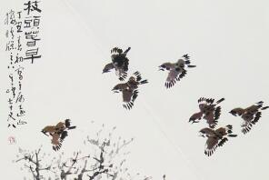 飞鸟出林春意渐浓&mdash;&mdash;品孙其峰《枝头春早》