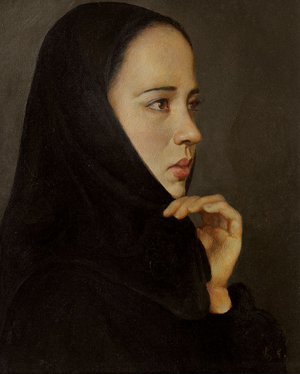 女教师马望 (布面油画)  2003年