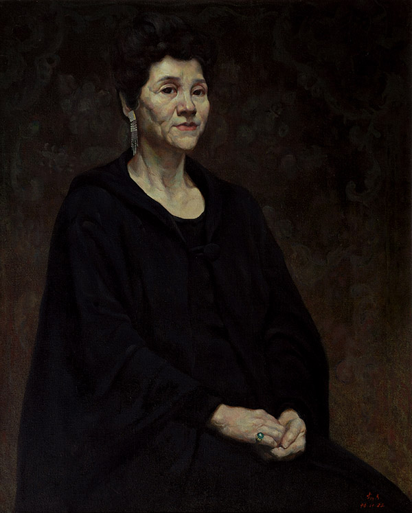 女演员肖像写生 (布面油画)  1996 年