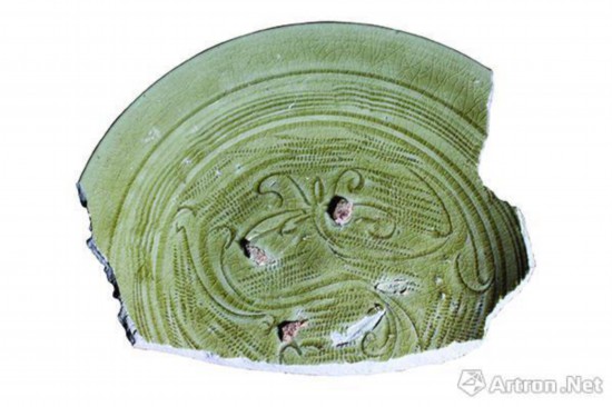 图4 松溪窑珠光青瓷,标志性“米”字形荷花纹