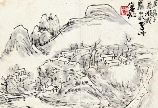 西泠印社春拍黄宾虹《蜀游峨眉山水册》