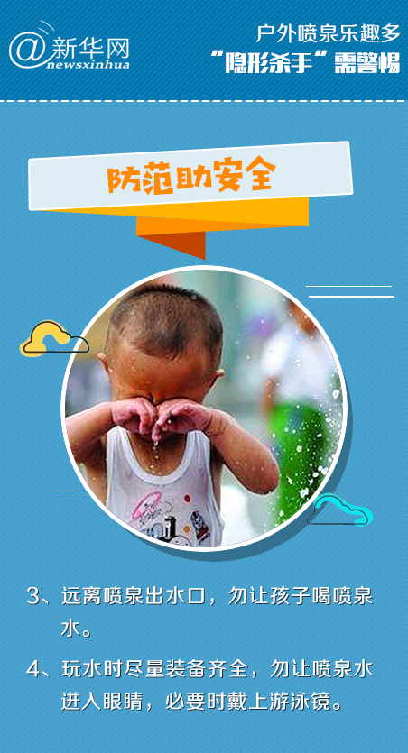 户外喷泉乐趣多,“隐形杀手”需警惕