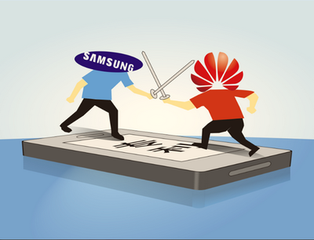 诉三星专利侵权 华为索赔1500万元