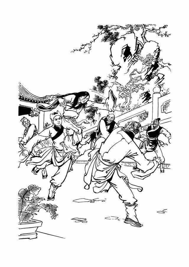 金庸名著《射雕英雄传》插图作品欣赏 大侠一路走好!