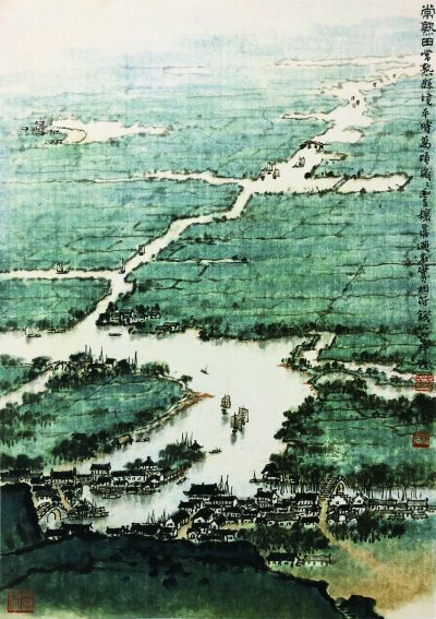 钱松嵒《常熟田》赏析