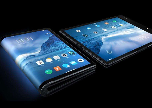 中国折叠手机问世 台媒：全球第一台双折叠手机 
