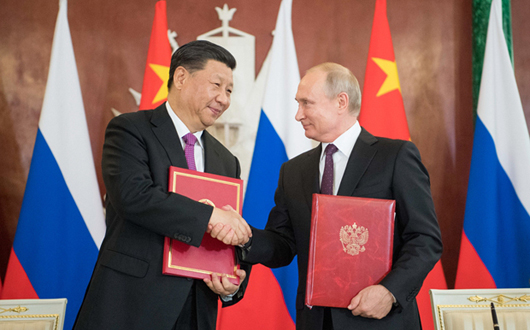 习近平同俄罗斯总统普京举行会谈